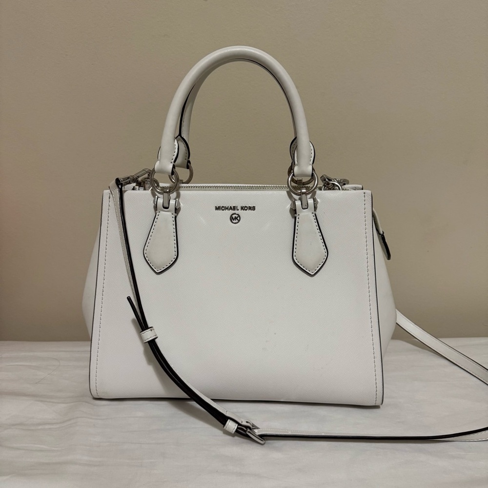 Michael Kors White Handbag Satchel